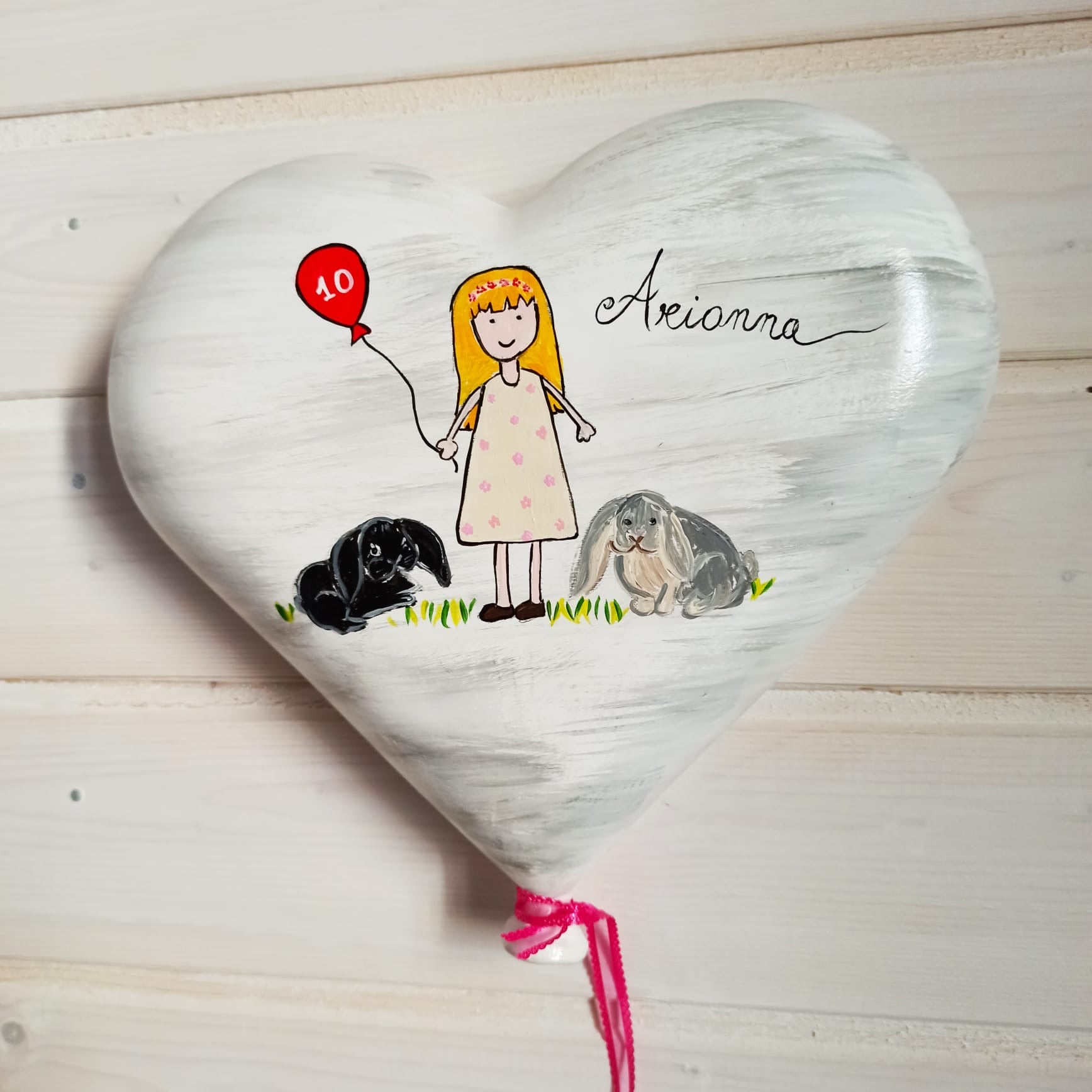 Cuore in ceramica personalizzato