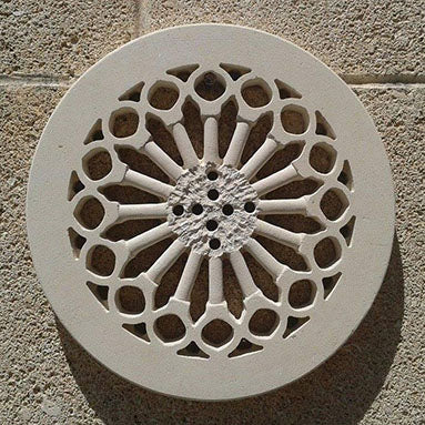 Prese d'aria griglia areazione in Pietra Leccese | mod. OTRANTINA - CRC Artigian Design